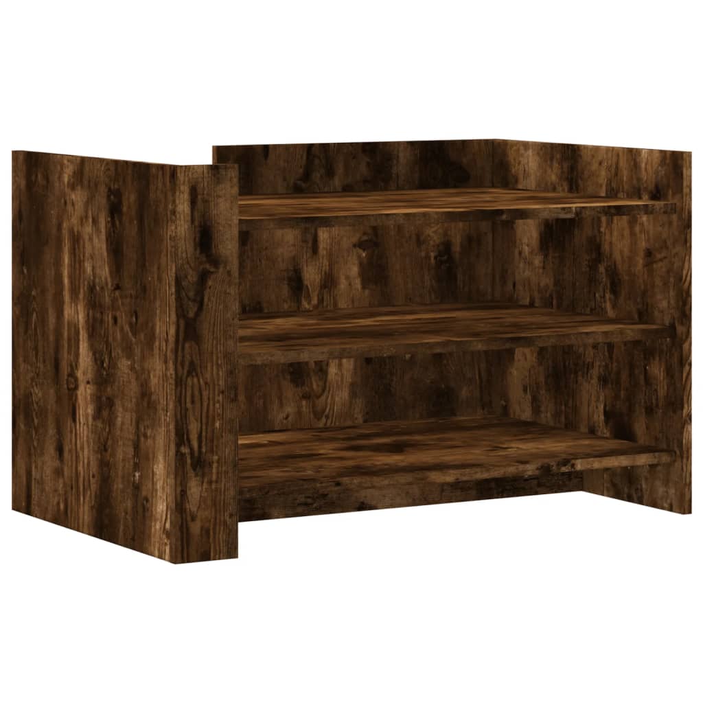 Coffee Table Smoked Oak 80x50x50 cm Engineered Wood