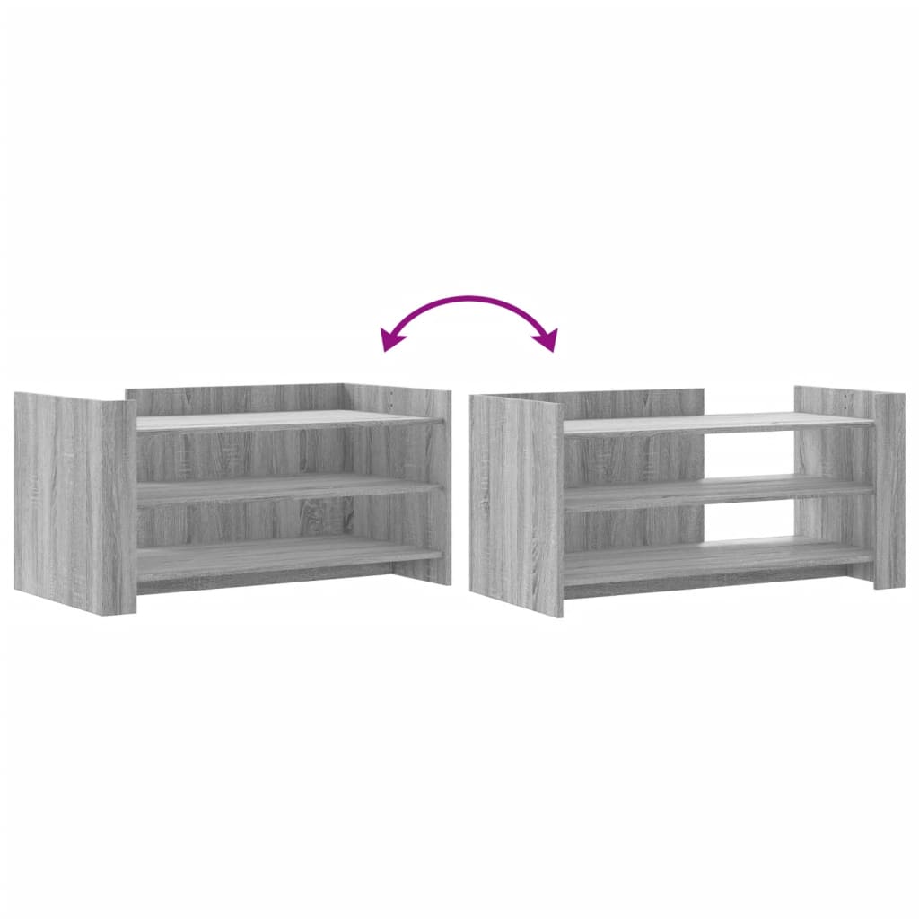 Coffee Table Grey Sonoma 100x50x50 cm Engineered Wood