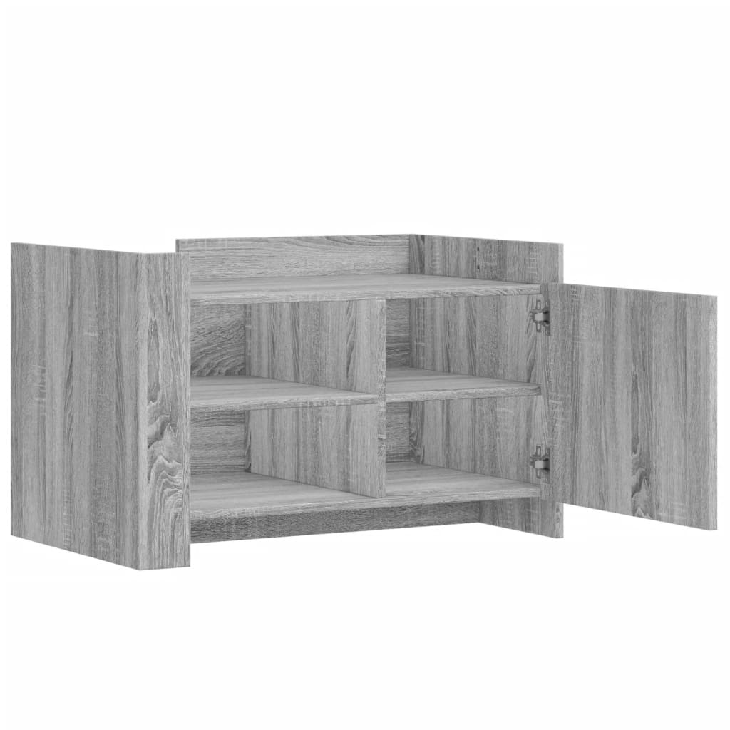 Coffee Table Grey Sonoma 80x50x50 cm Engineered Wood