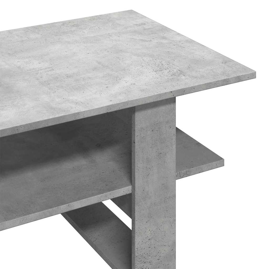 Coffee Table Concrete Grey 102x55x42 cm Engineered Wood