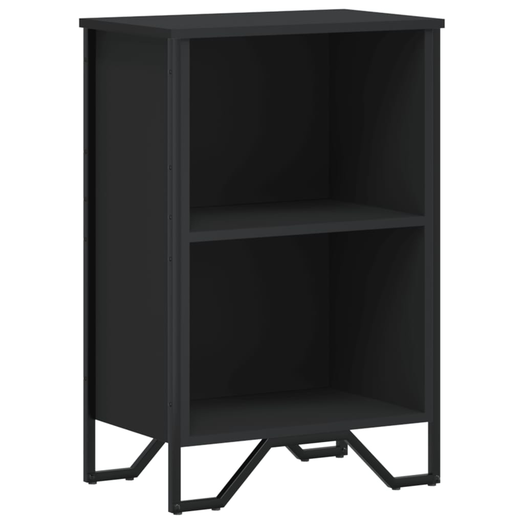 Bookcase Black 50x31x74,5 cm Engineered Wood