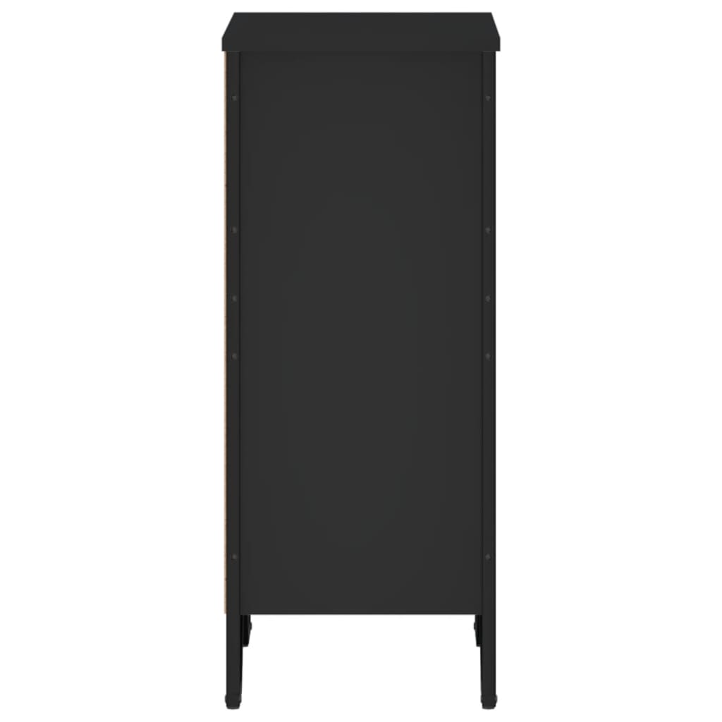 Bookcase Black 50x31x74,5 cm Engineered Wood