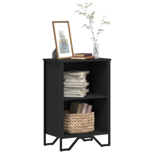 Bookcase Black 50x31x74,5 cm Engineered Wood