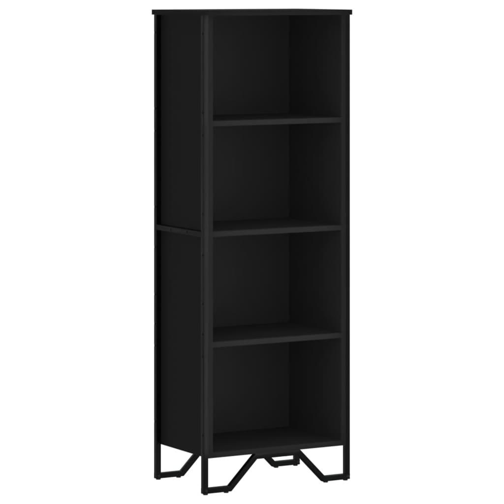 Bookcase Black 50x31x137,5 cm Engineered Wood