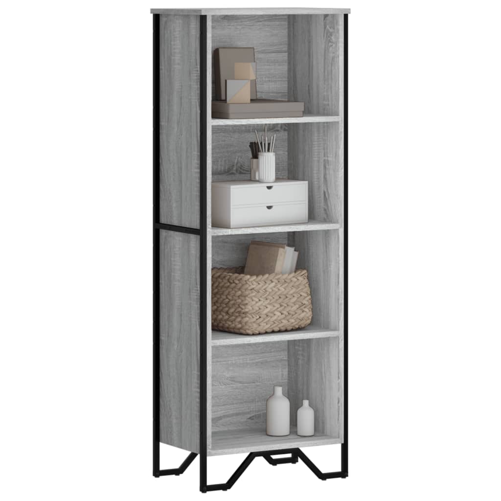 Bookcase Grey Sonoma 50x31x137,5 cm Engineered Wood