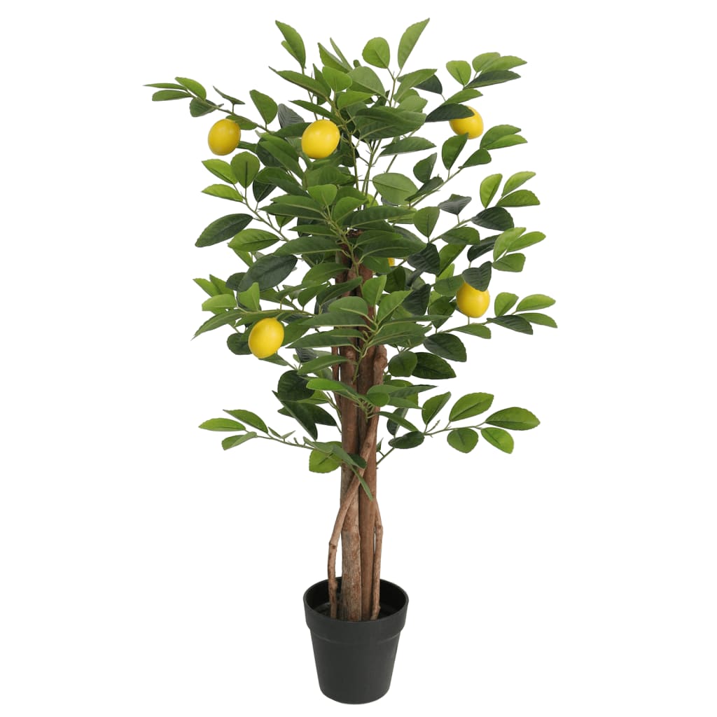 Artificial Lemon Tree with 3 Trunks Green 85 cm PP