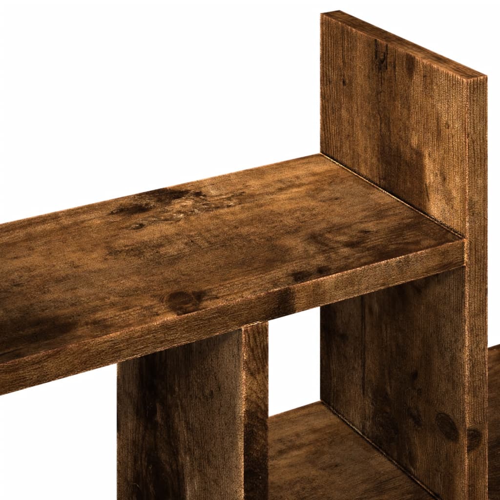 Desk Organiser Smoked Oak 34.5 x 15.5 x 35.5 cm Engineered Wood