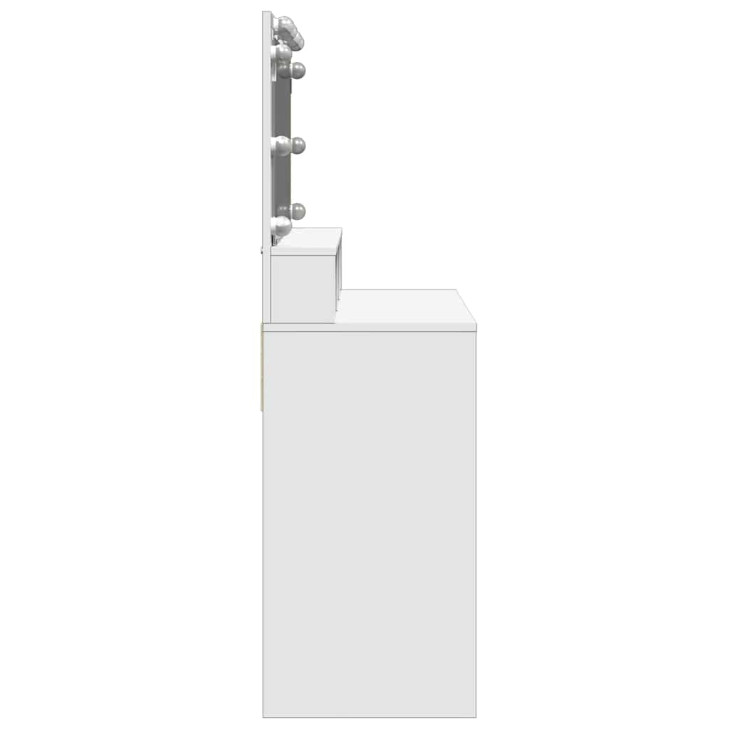 Dressing Table with LED White 80x41x134.5 cm