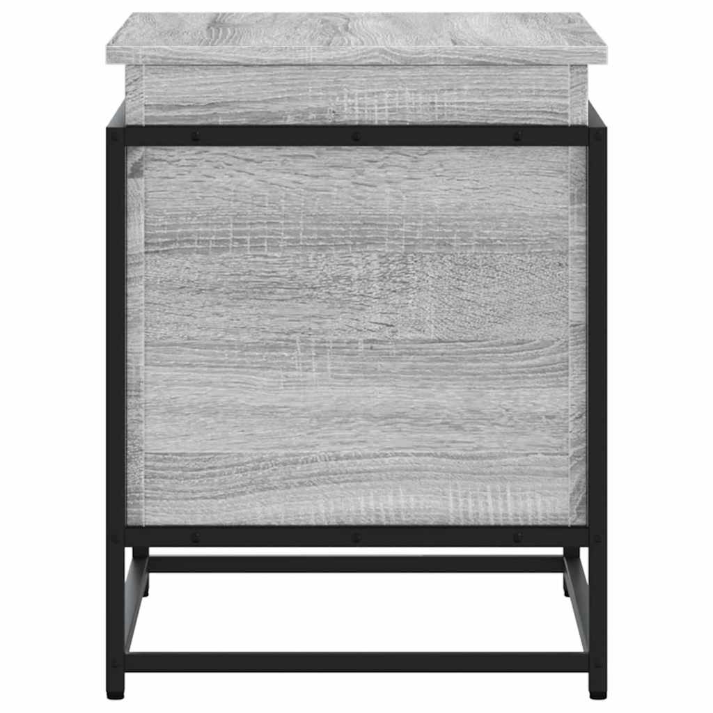 Storage Box with Lid Grey Sonoma 60x40x51.5 cm Engineered Wood