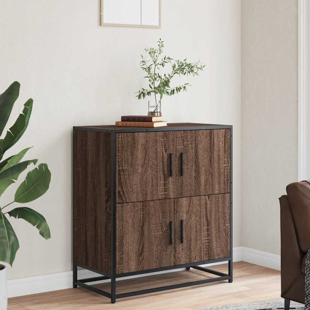 Sideboard Brown Oak 68x35x76 cm Engineered Wood