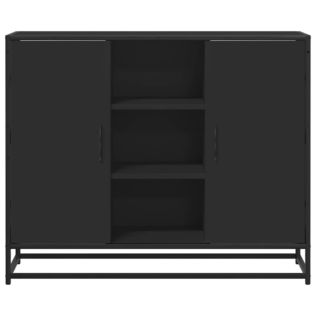 Sideboard Black 92x35x76 cm Engineered Wood