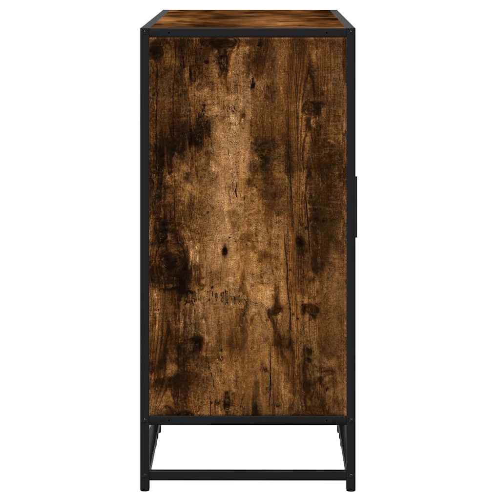 Sideboard Smoked Oak 92x35x76 cm Engineered Wood
