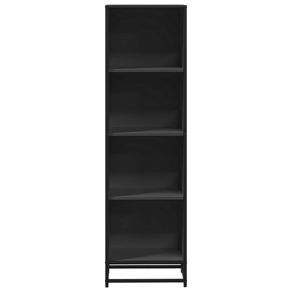 Book Cabinet Black 40x35x139 cm Engineered Wood