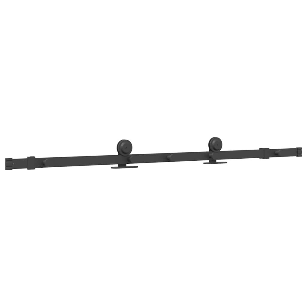 Sliding Door Hardware Kit 152.5 cm Steel Black