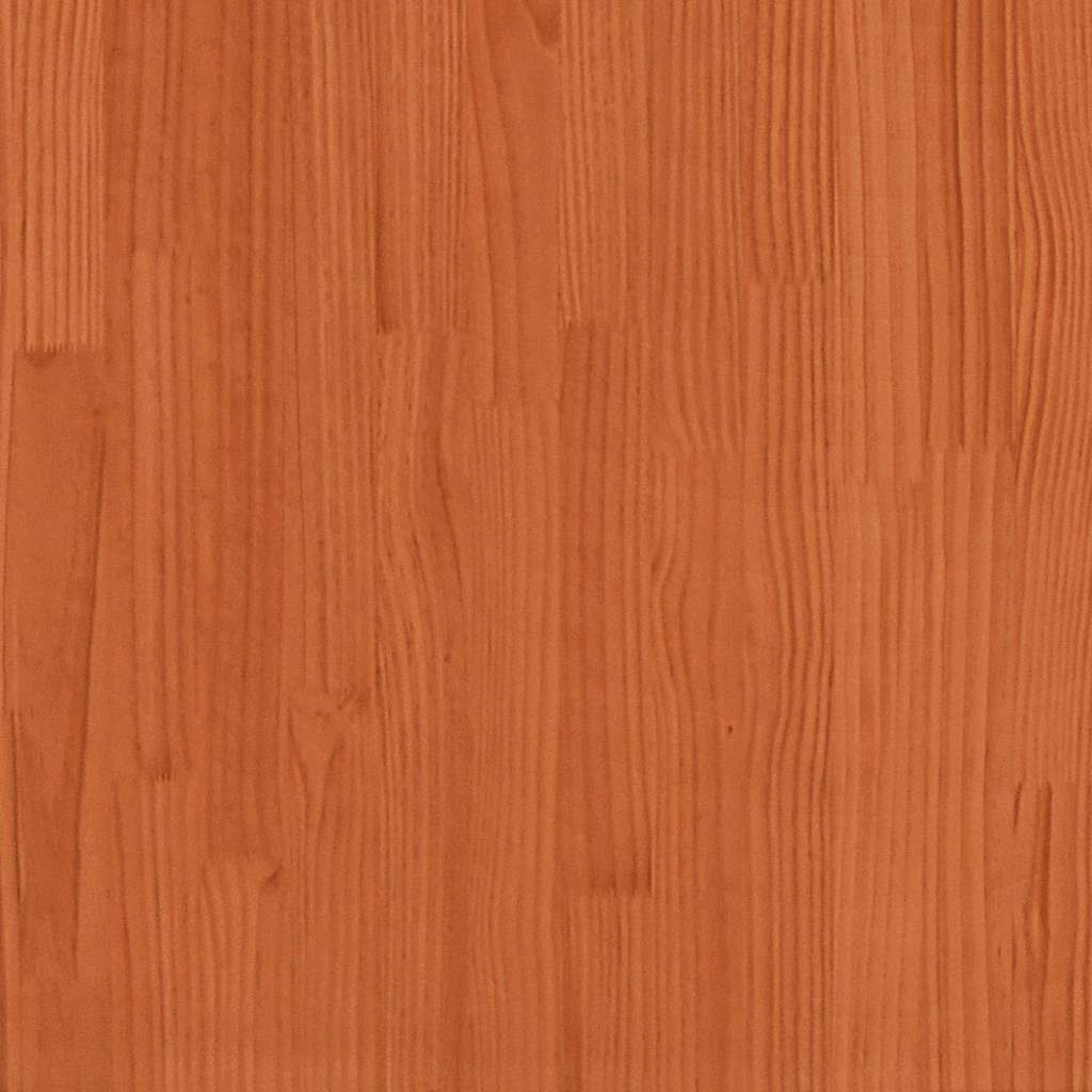 Under-Bed Drawers 2 pcs Wax Brown 80x55x17 cm Solid Wood Pine