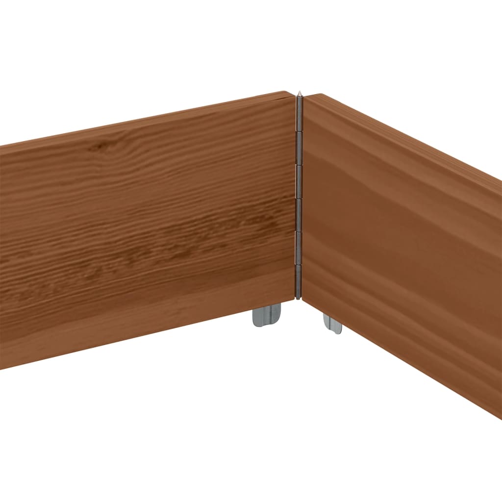 Pallet Collar Brown 150x100 cm Solid Wood Pine