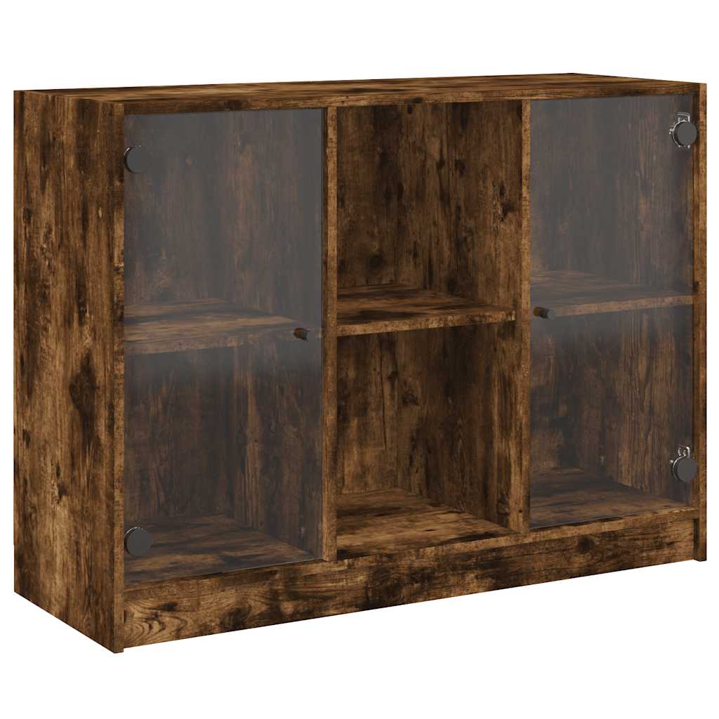 Sideboard Smoked Oak 102x37x75,5 cm Engineered Wood