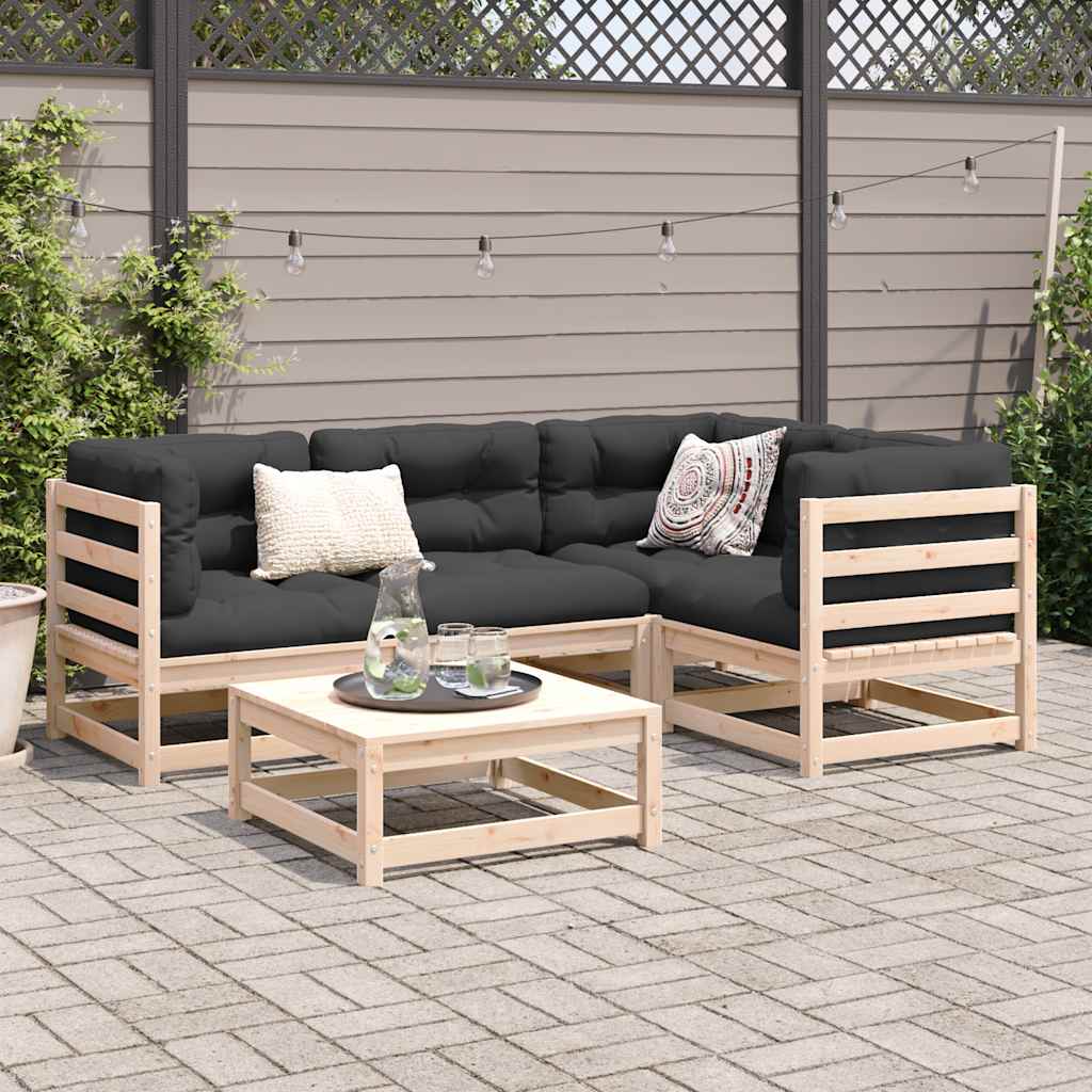 Garden Sofa Set | Natural Wood | Solid pine wood | Large | Modular