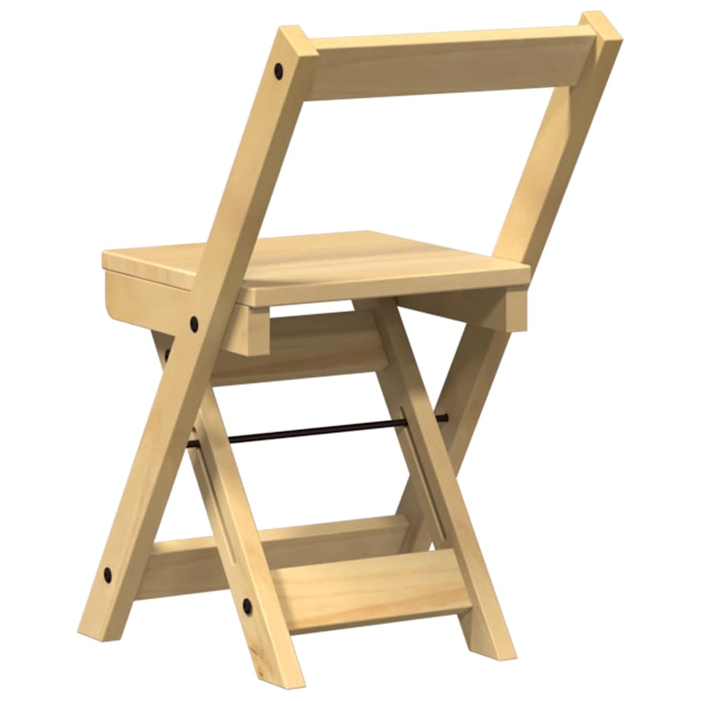 Folding Chairs 4 pcs "Corona" Wax Brown Solid Wood Pine