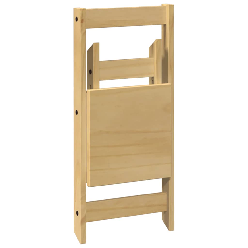 Folding Chairs 4 pcs "Corona" Wax Brown Solid Wood Pine