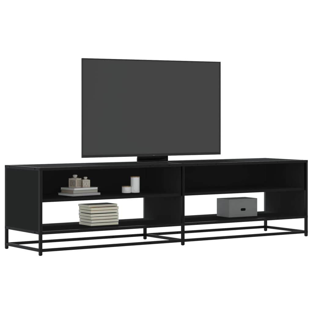 TV Cabinet Black 180,5x40x46 cm Engineered Wood