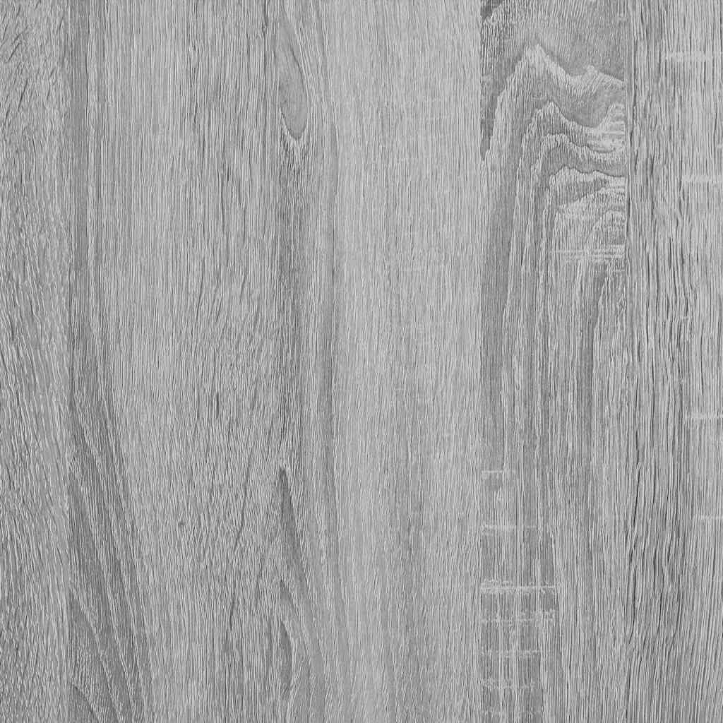 Bookcase Grey Sonoma 80.5x35x139 cm Engineered Wood
