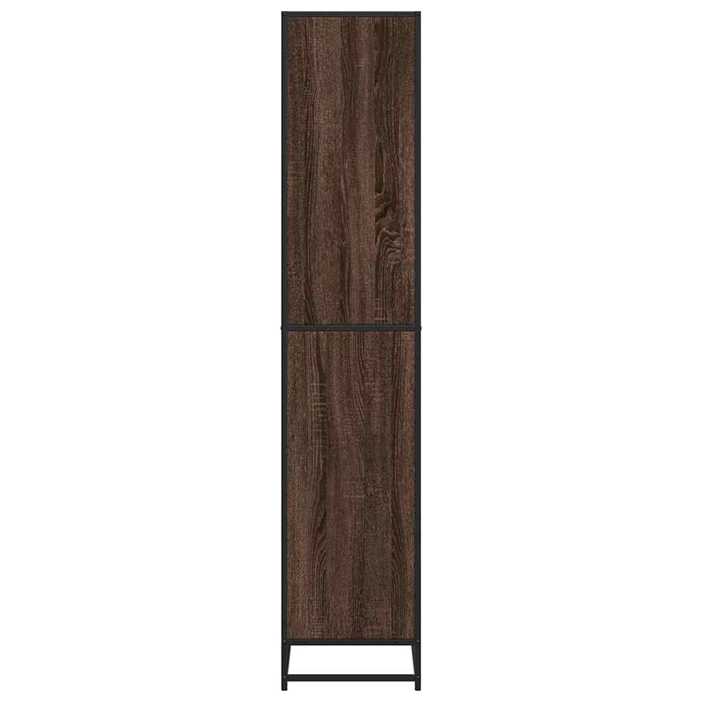 Bookcase Brown Oak 80.5x35x170.5 cm Engineered Wood