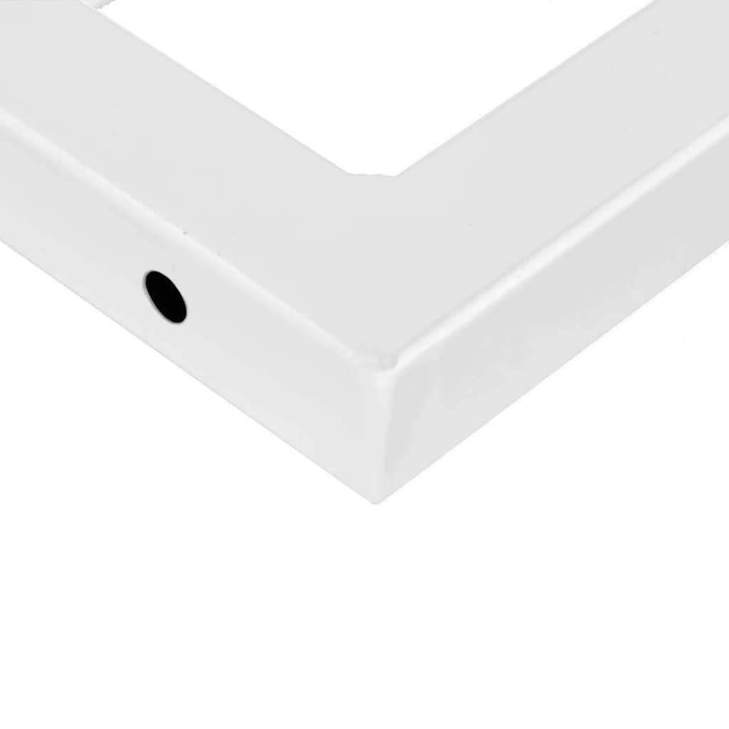 Basin Shelf | Dark brown and white | Solid oak wood, Steel | Standard