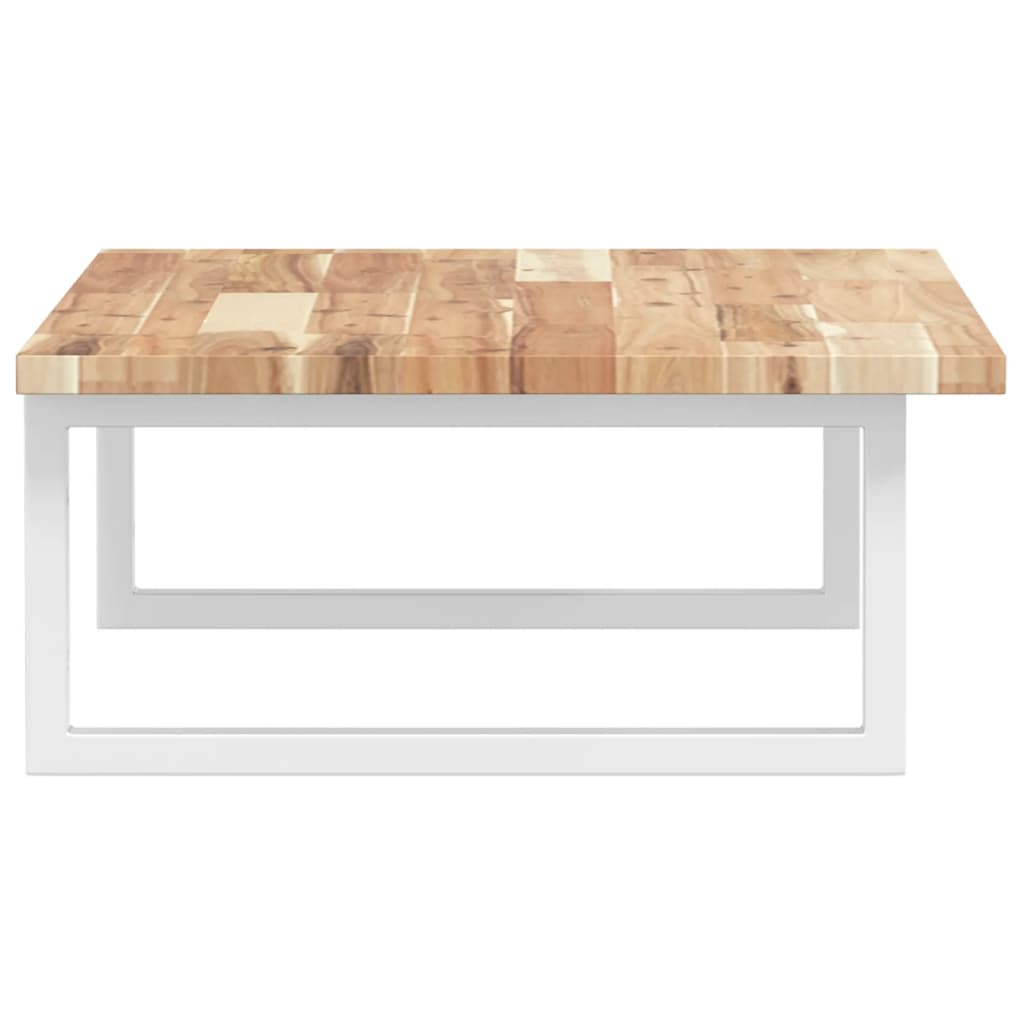 Basin Shelf Wall Mounted Steel and Solid Wood Acacia