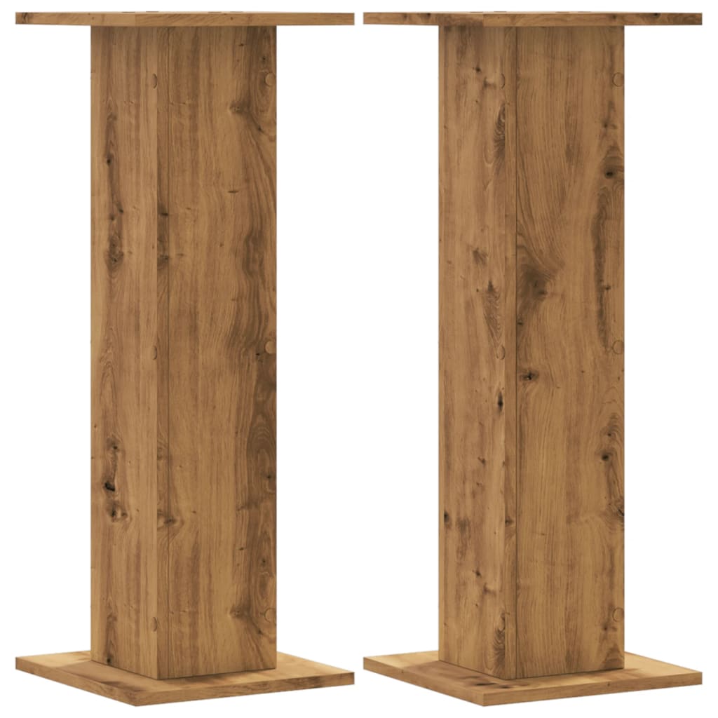 Speaker Stands 2 pcs Artisan Oak 30x30x80 cm Engineered Wood