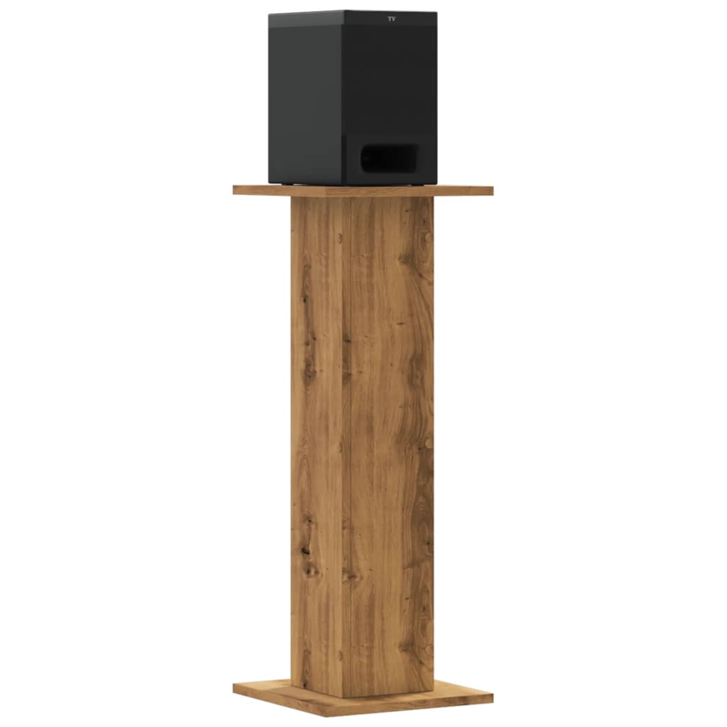 Speaker Stands 2 pcs Artisan Oak 30x30x80 cm Engineered Wood