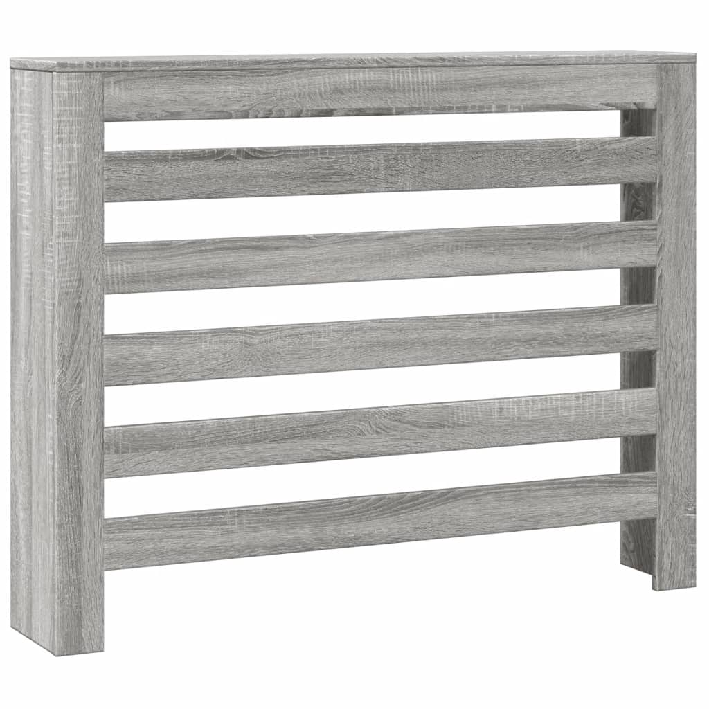 Radiator Cover Grey Sonoma 104 x 20 x 82 cm Engineered Wood