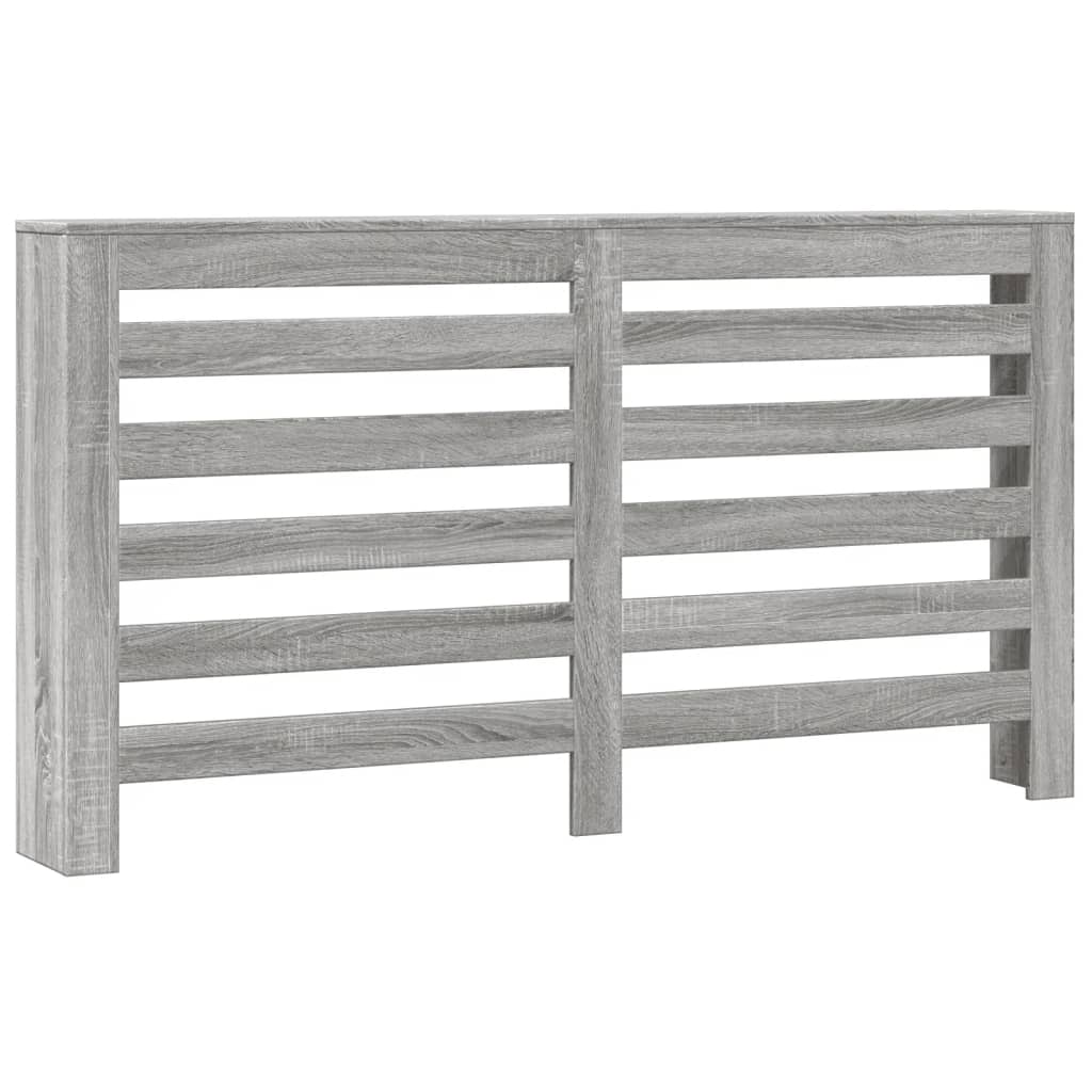 Radiator Cover Grey Sonoma 149 x 20 x 82 cm Engineered Wood