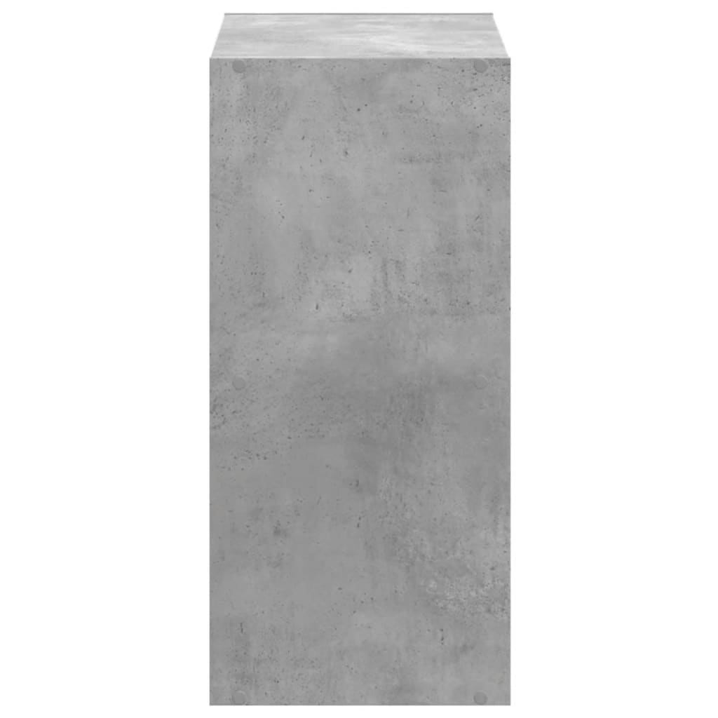 Bookcase Concrete Grey 68,5x32x68,5 cm Engineered Wood