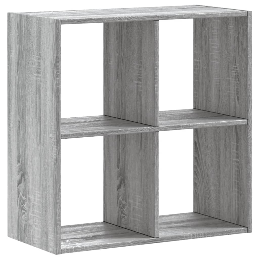 Bookcase Grey Sonoma 68,5x32x68,5 cm Engineered Wood