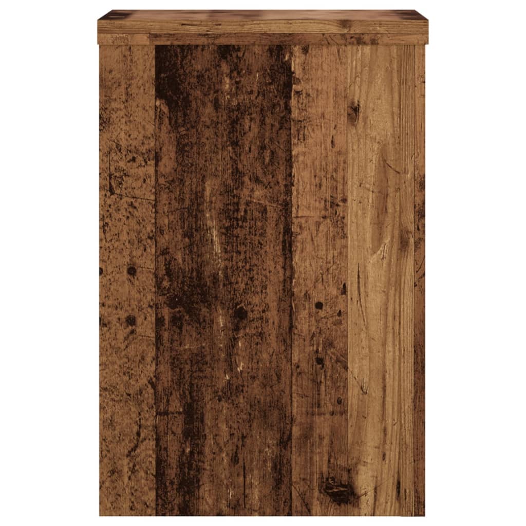 Plant Stand 2 pcs Old Wood 20 x 20 x 30 cm Engineered Wood