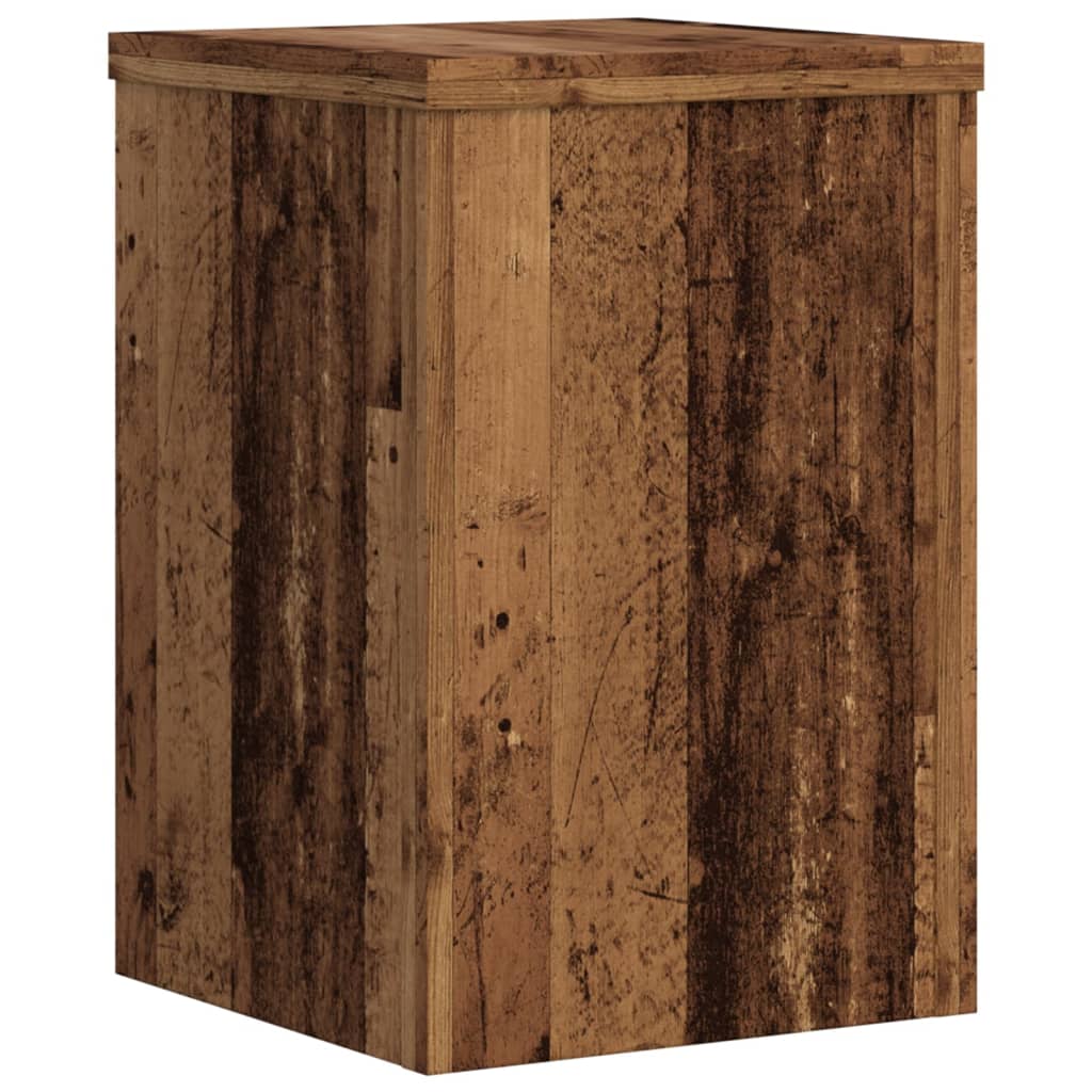 Plant Stand 2 pcs Old Wood 20 x 20 x 30 cm Engineered Wood