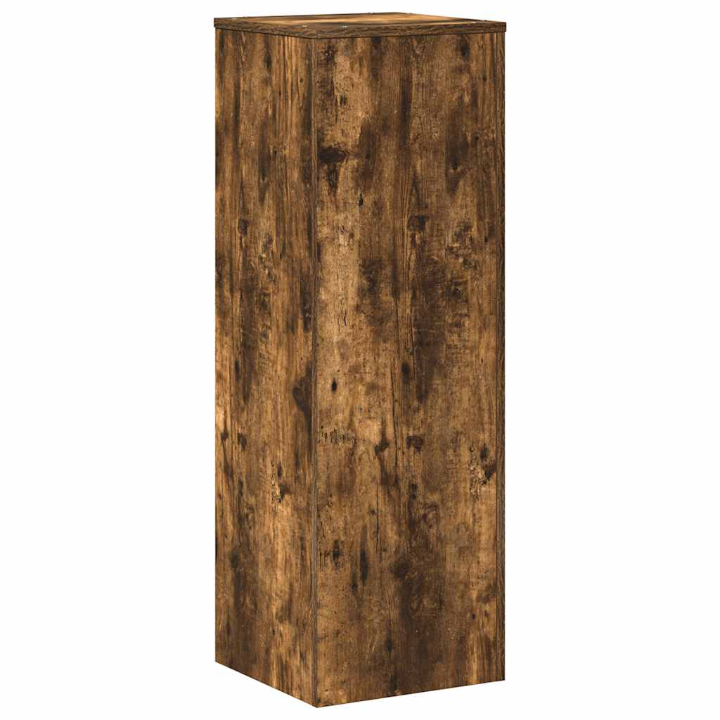 Plant Stand Smoked Oak 33x33x100 cm Engineered Wood