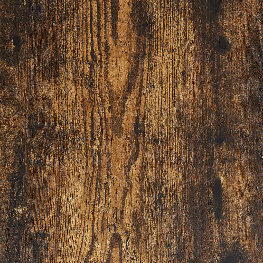 Plant Stand Smoked Oak 33x33x100 cm Engineered Wood