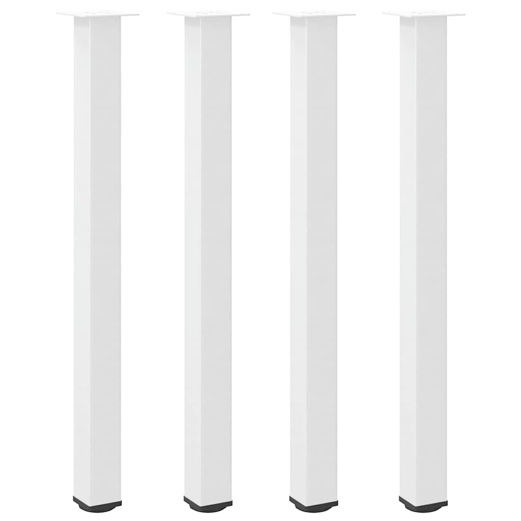 Bar Table Legs 4 pcs White 110-112 cm Steel