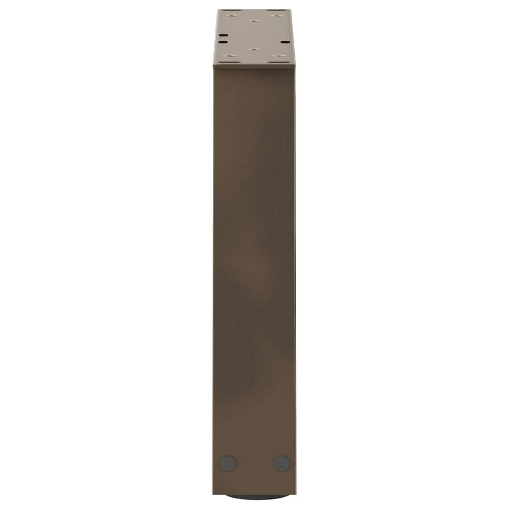 Coffee Table Legs V-Shape 2 pcs Natural Steel 40x(30-31.3) cm Steel