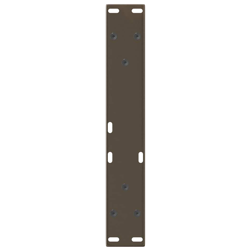 Coffee Table Legs V-Shape 2 pcs Natural Steel 40x(30-31.3) cm Steel