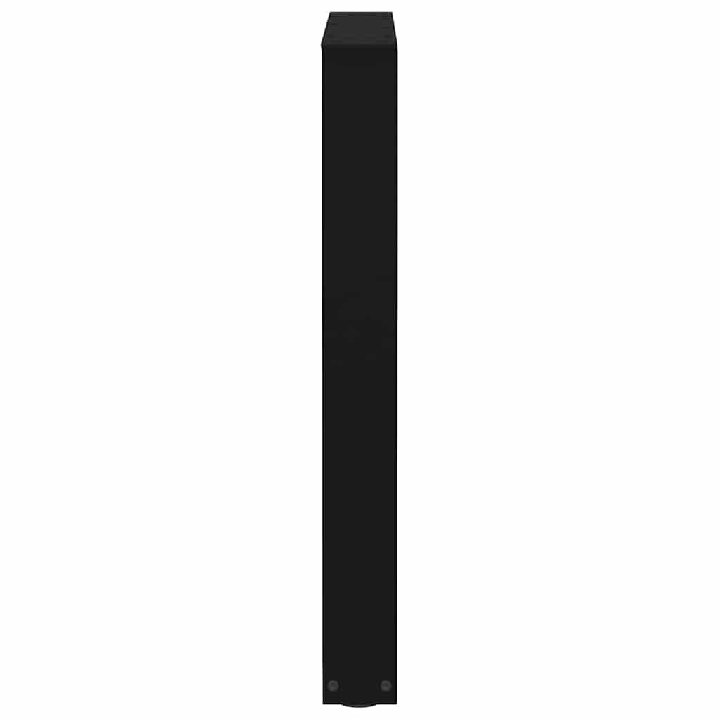 Dining Table Legs V-Shape 2 pcs Black 70x(72-73.3) cm Steel
