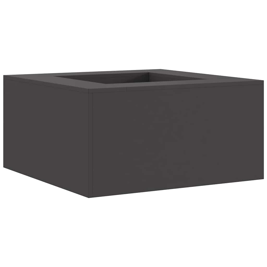 Fire Bowl Black 80 x 80 x 40 cm Weathering Steel