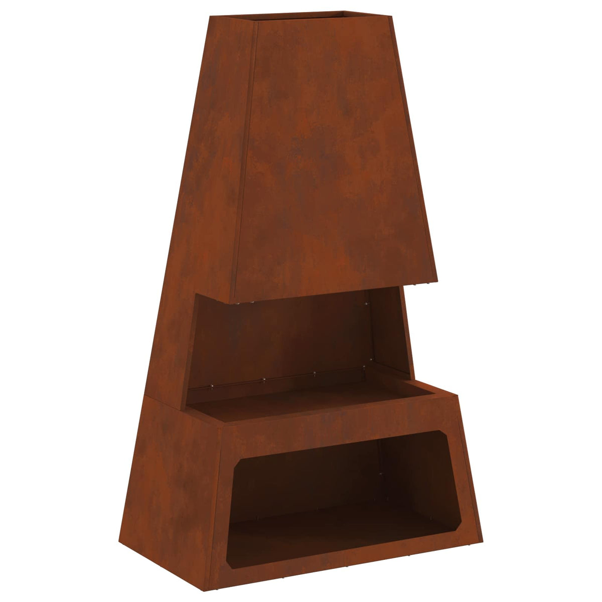 Fire Bowl Rusty 60 x 35 x 100 cm Weathering Steel