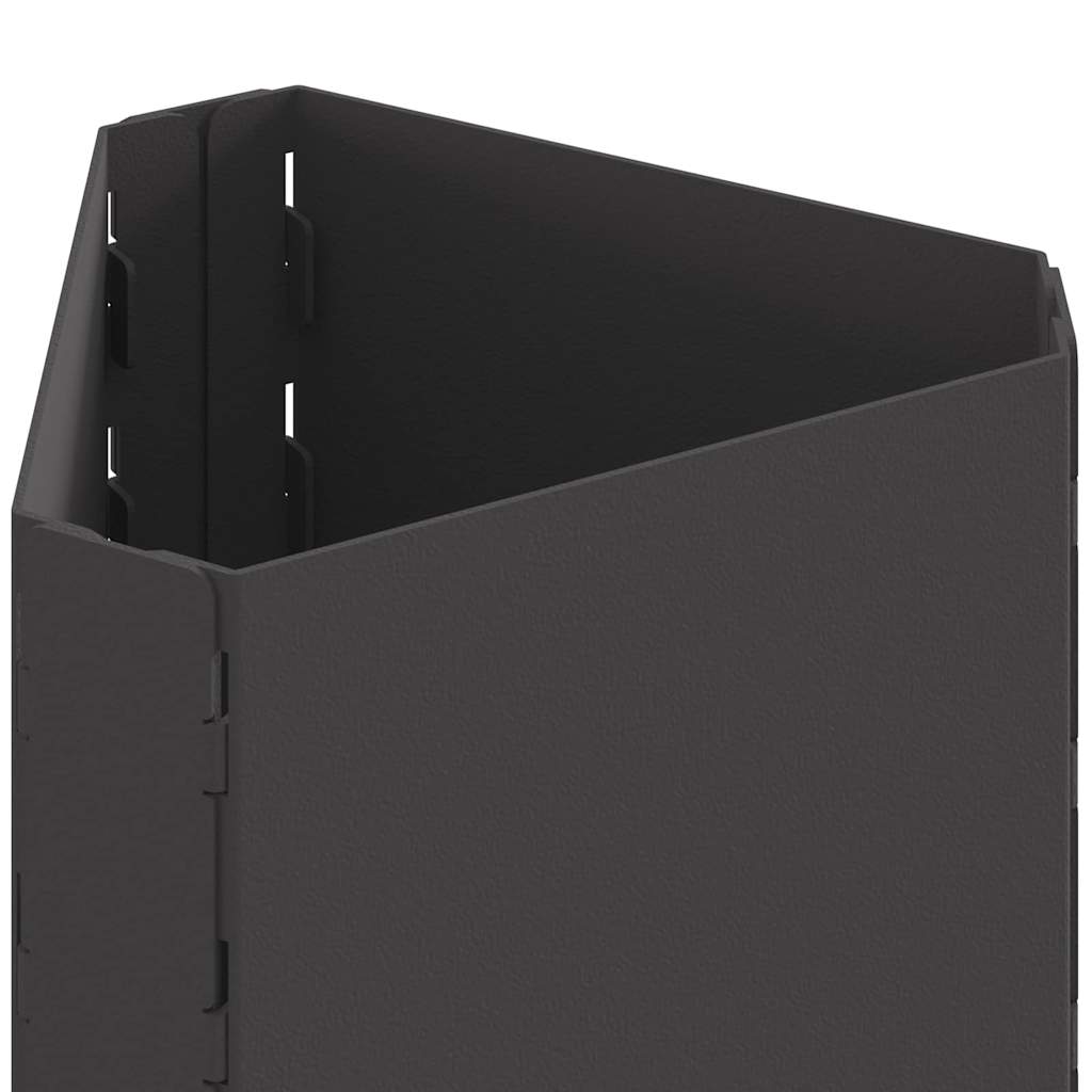 Fire Bowl Black 50 x 43 x 52 cm Weathering Steel