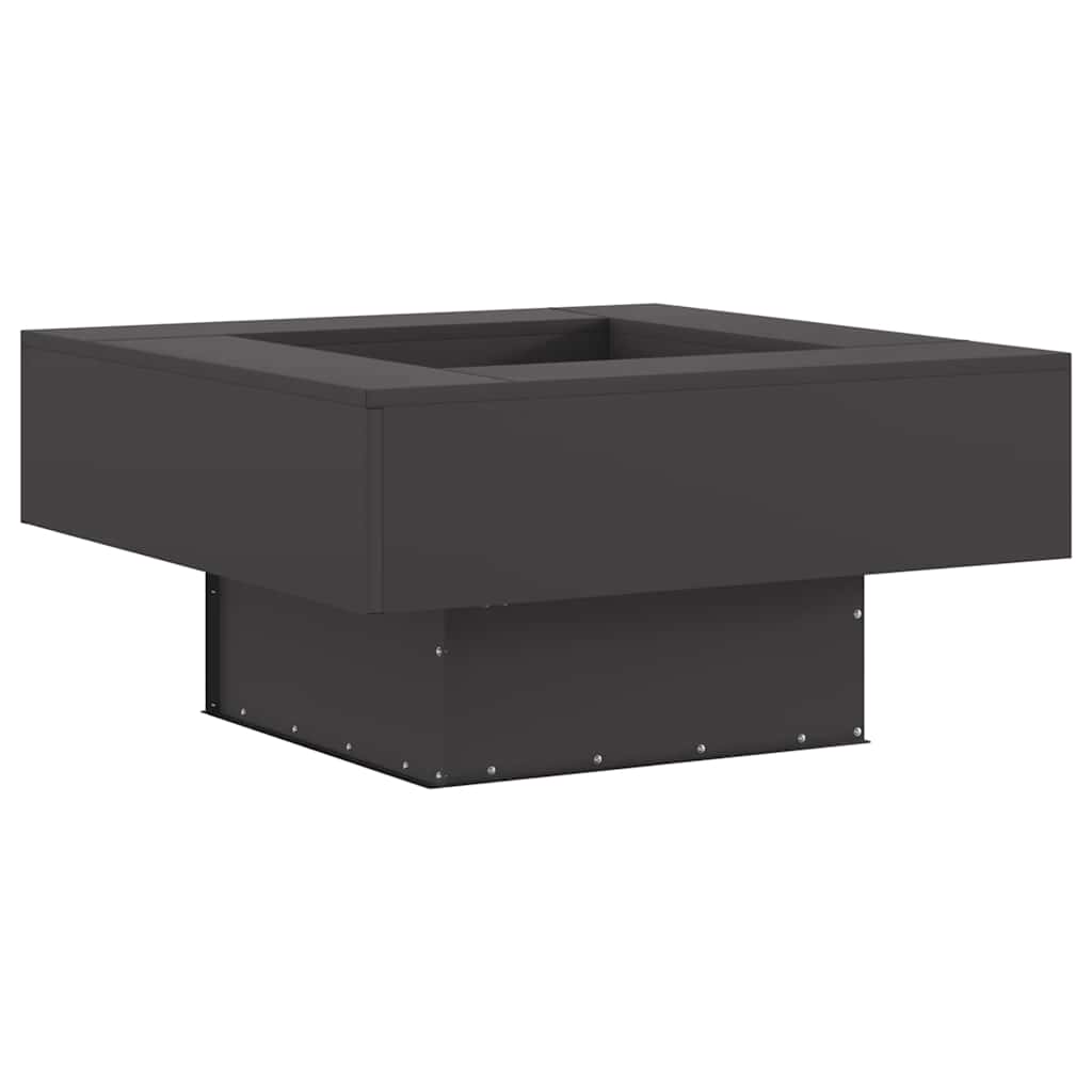 Fire Bowl Black 80 x 80 x 40 cm Weathering Steel
