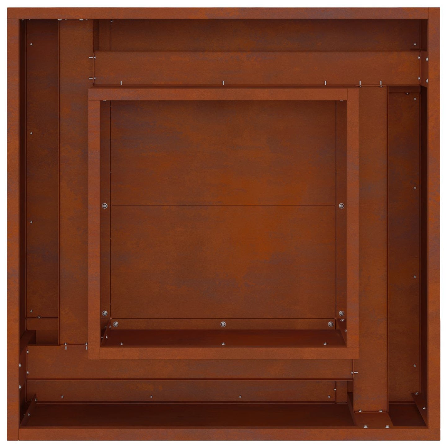 Fire Bowl Rusty 80 x 80 x 40 cm Weathering Steel