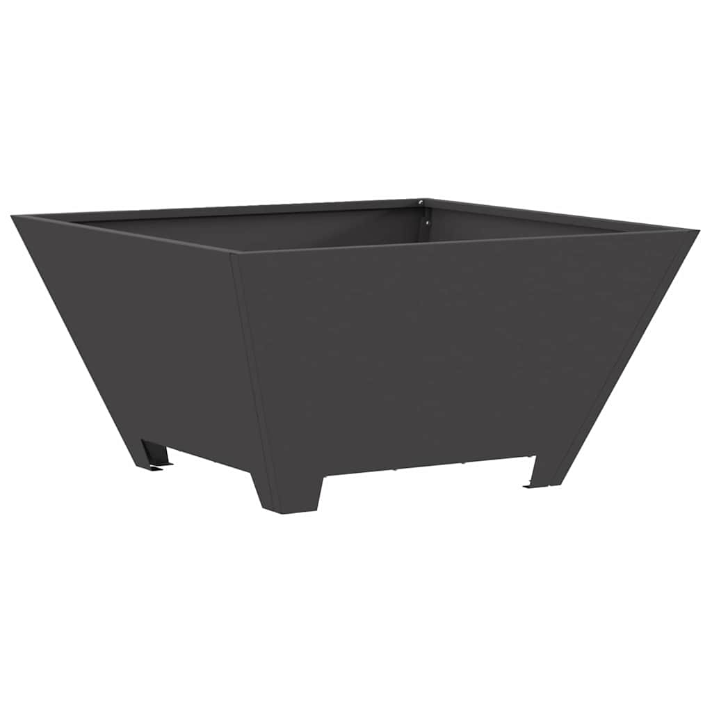 Fire Bowl Black 60 x 60 x 30 cm Weathering Steel