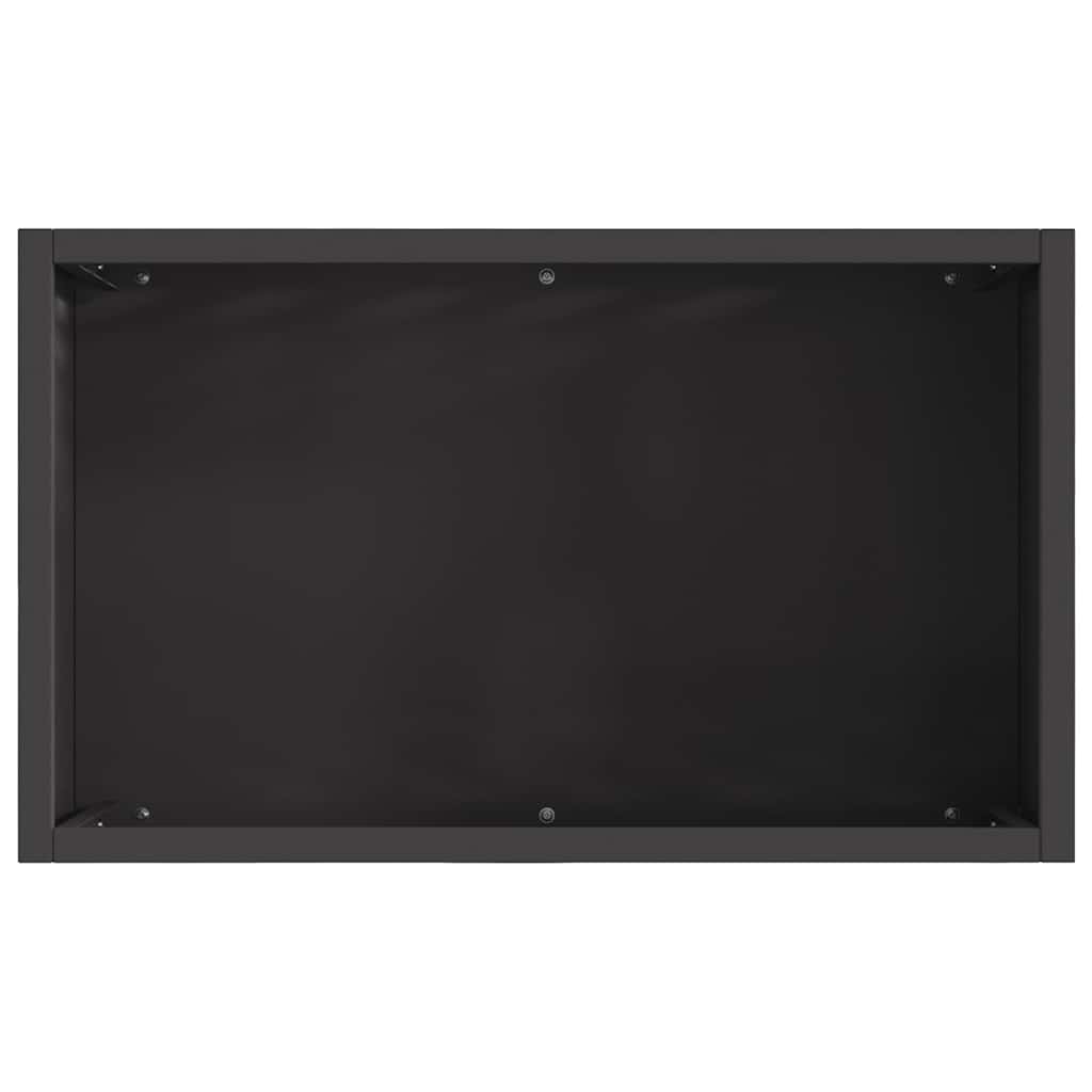 Fire Bowl Black 50 x 30 x 40 cm Steel